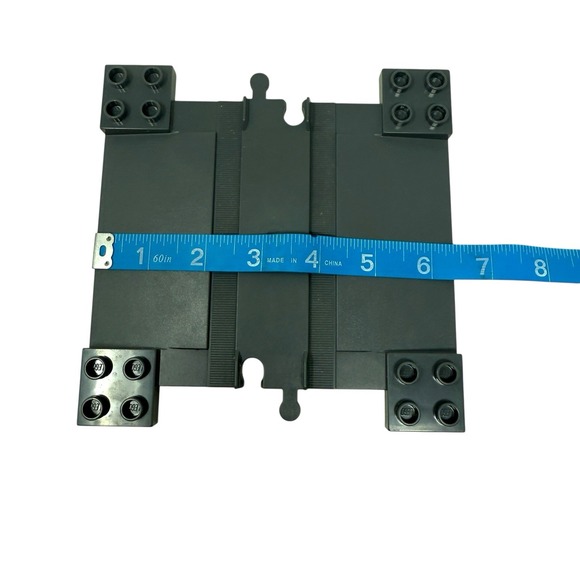 Lego  Duplo, Train Track with Ramps for Car Crossing  6391  Dark Blue Gray - Picture 4 of 6